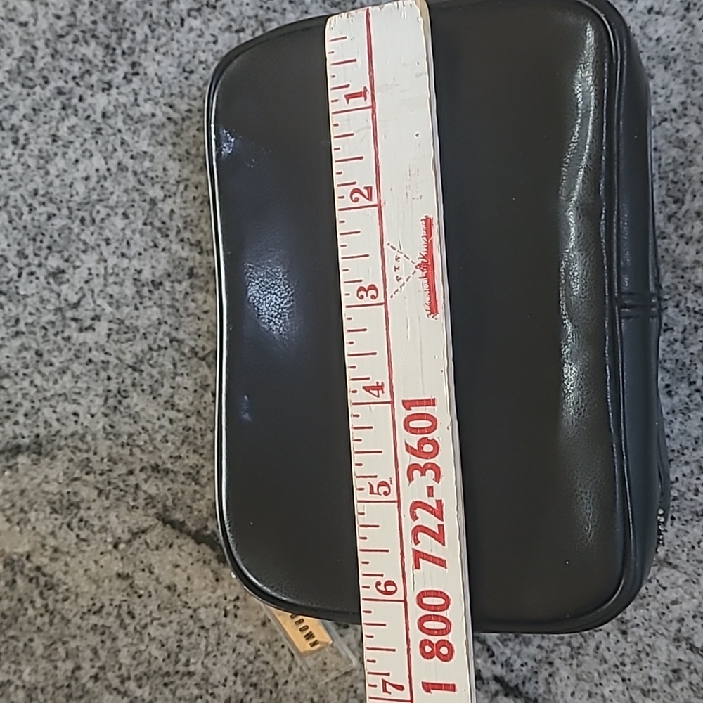 Bobbi Brown Black Leather Zip Pouch - Picture 7 of 8
